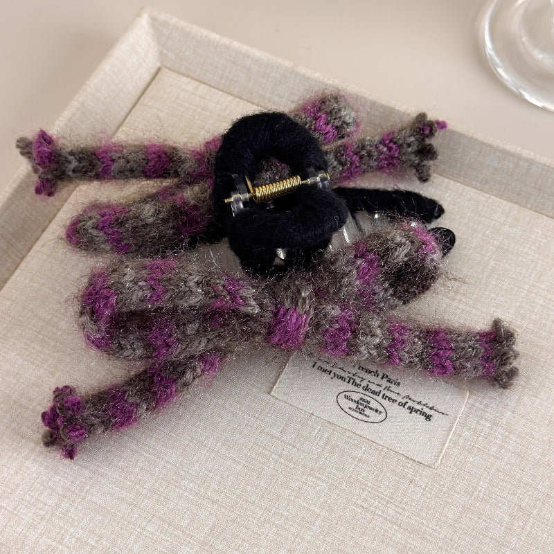 E관 - 털실 니트 소재 리본 모양 집게핀 [26283] 25.11-2