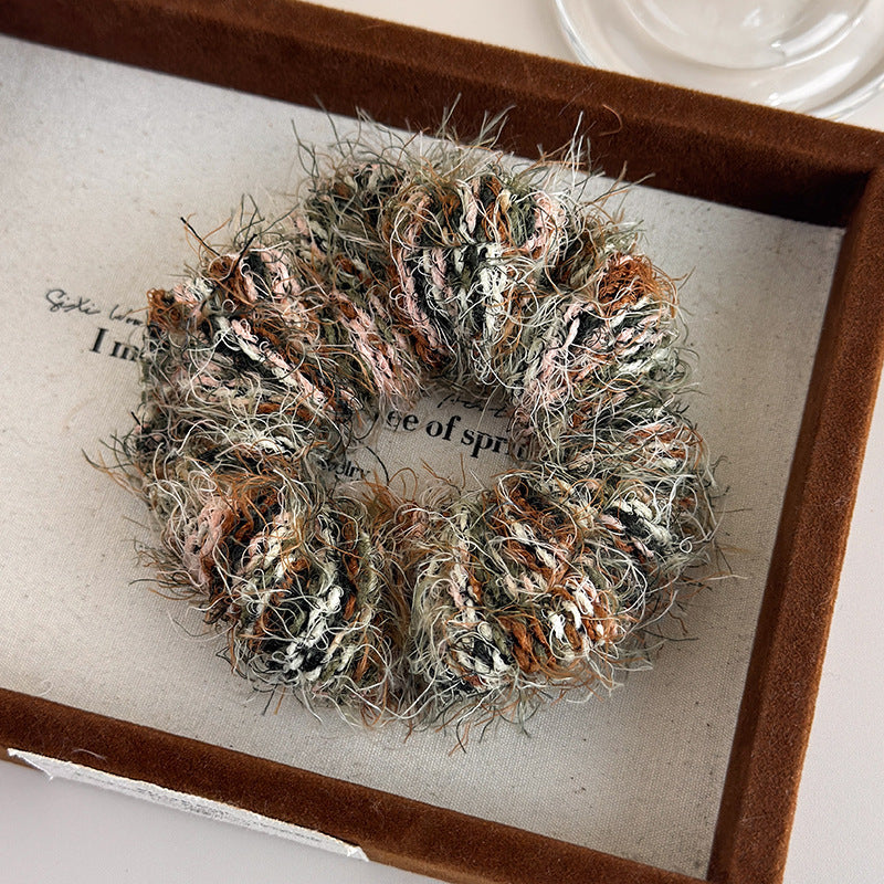 E관 - 컬러 니트 뜨개실 곱창 헤어밴드 [24417] 25.11-1