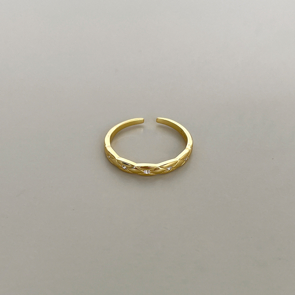 A관 - 925 실버 다이아 패턴 리본 장미 큐빅 반지 [JZ-0712] 25.10-5