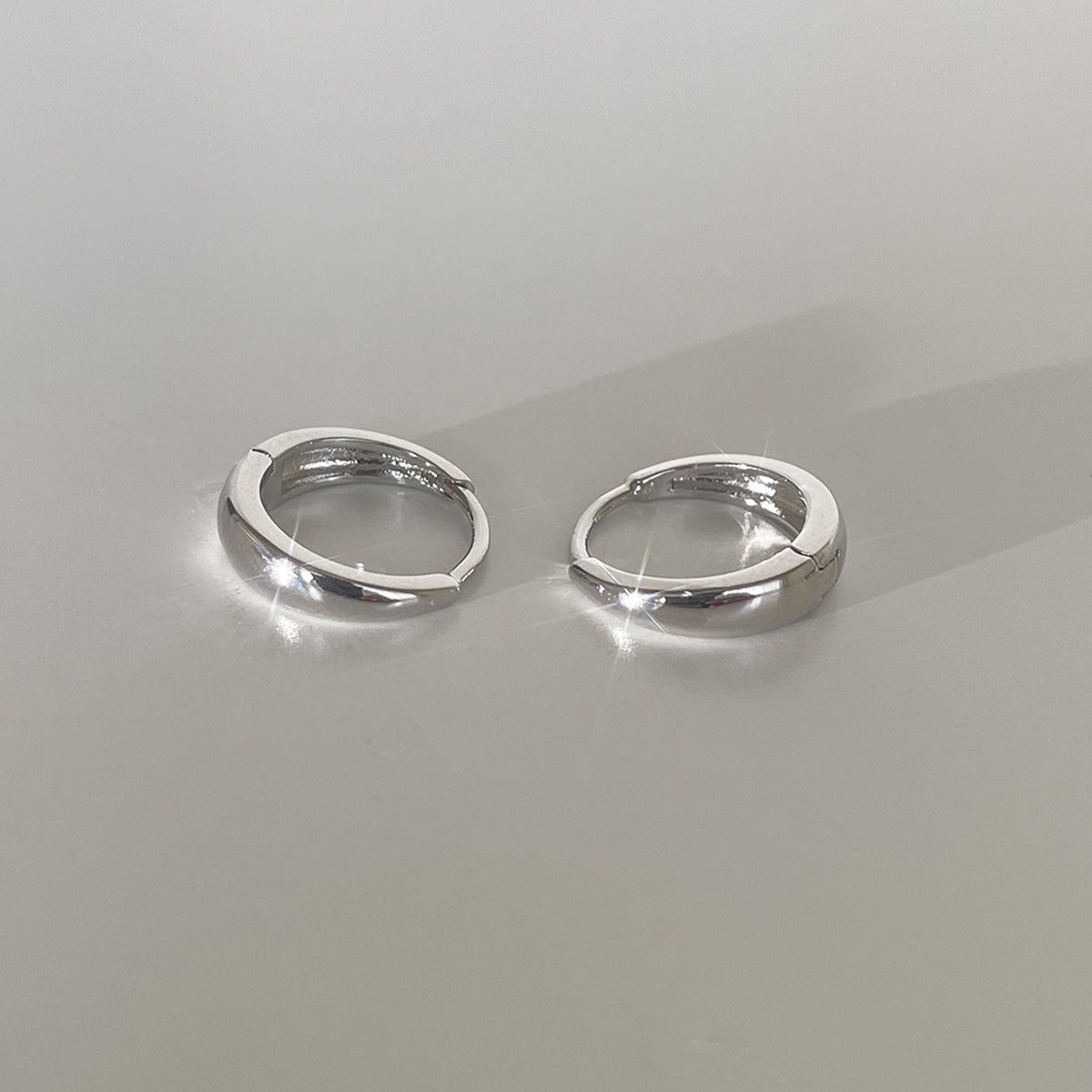 A관 - 큐빅 925 은침 링 후프 귀걸이 [EH-4324] 25.12-2