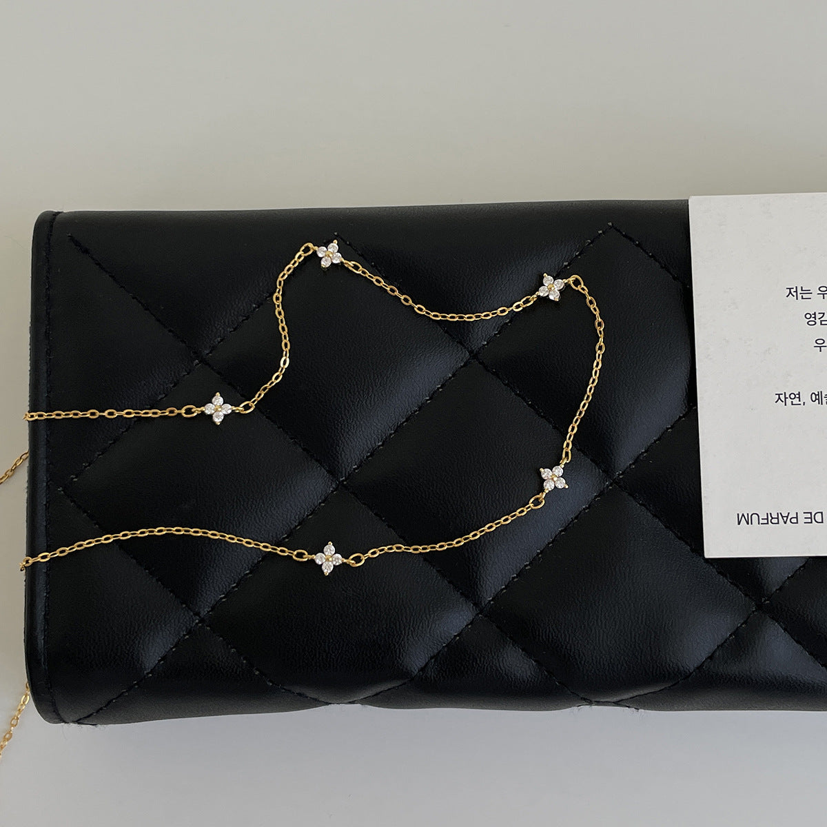 A관 - 925 실버 네잎클로버 디자인 목걸이 [XL-1228] 25.11-1