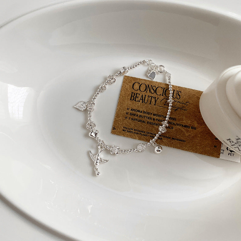 A관 - 동물 하트 라운드 비즈볼 925 실버 팔찌 [1615-1616-1617] 25.11-4