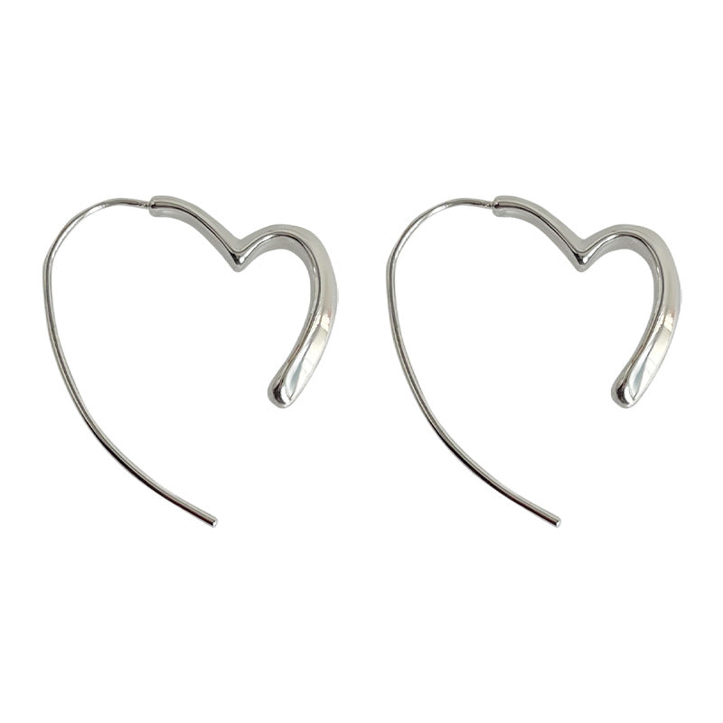 C관 - 심플 모던 감각 하트 인스타 감성 귀걸이 [4234] 24.06-2