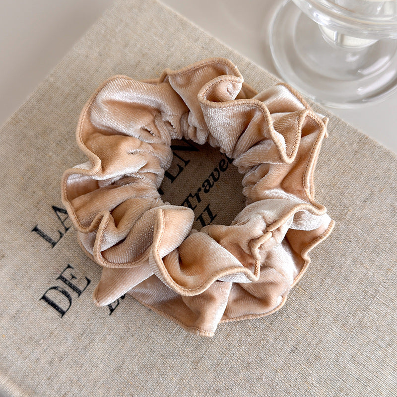 E관 - 벨벳 이중 레이어 곱창 헤어밴드 [26173] 25.11-1