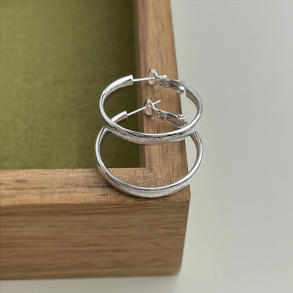 C관 - 무광 14K 도금 미니멀 링 귀걸이 [5731-5736] 25.03-3