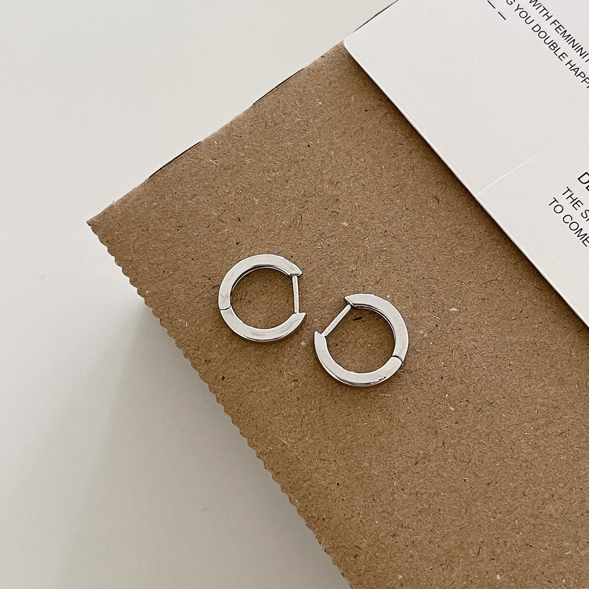 A관 - 925 은침 미니멀 심플 링 스트레이트 침 귀걸이 [EH-4169] 25.12-1