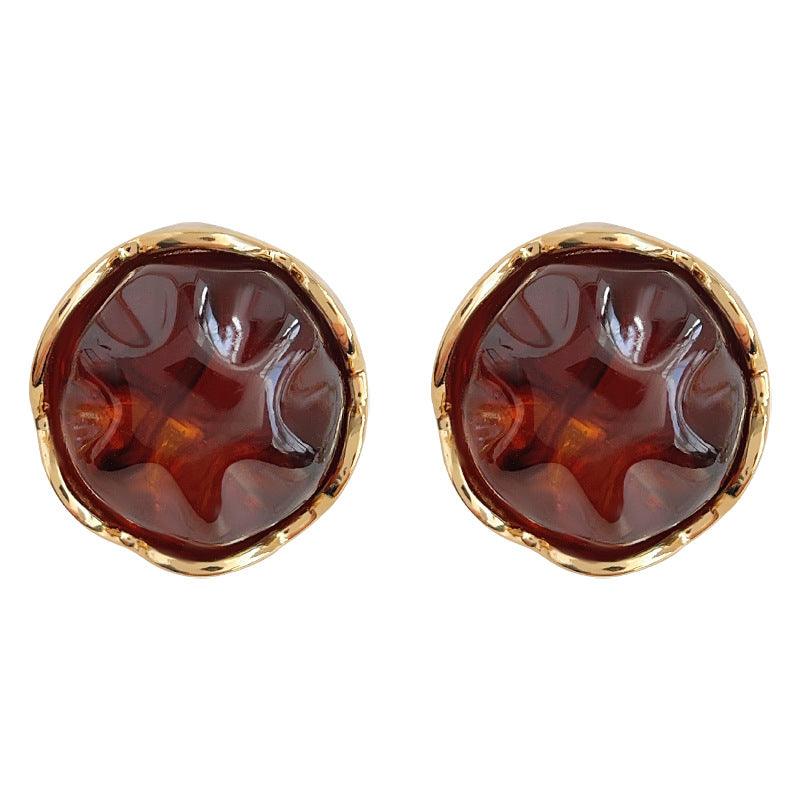 C관 - 실버 비정형 디자인 레트로 트렌디 엘레강스 귀걸이 [3646] 24.03-3