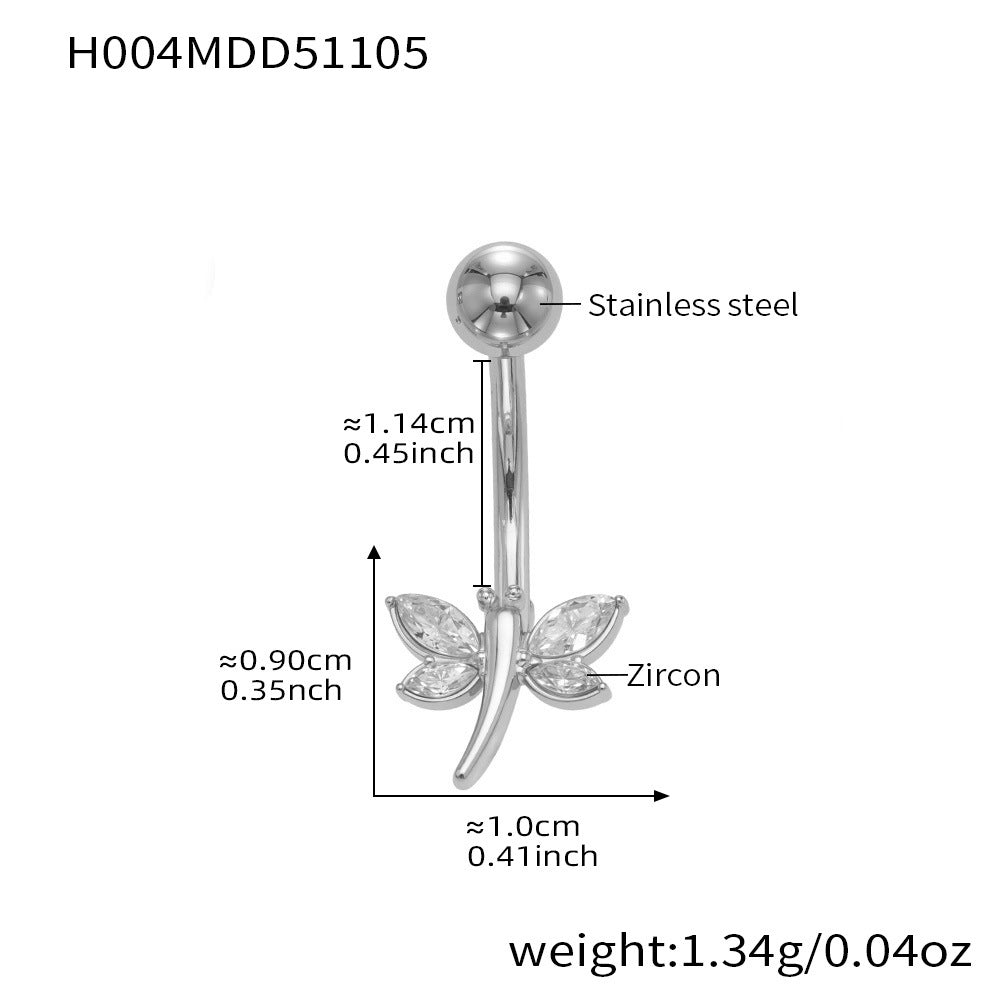D관 - 스테인리스 큐빅 나비 하트 체리 물방울 18K 도금 피어싱 귀걸이 [H001] 25.11-2