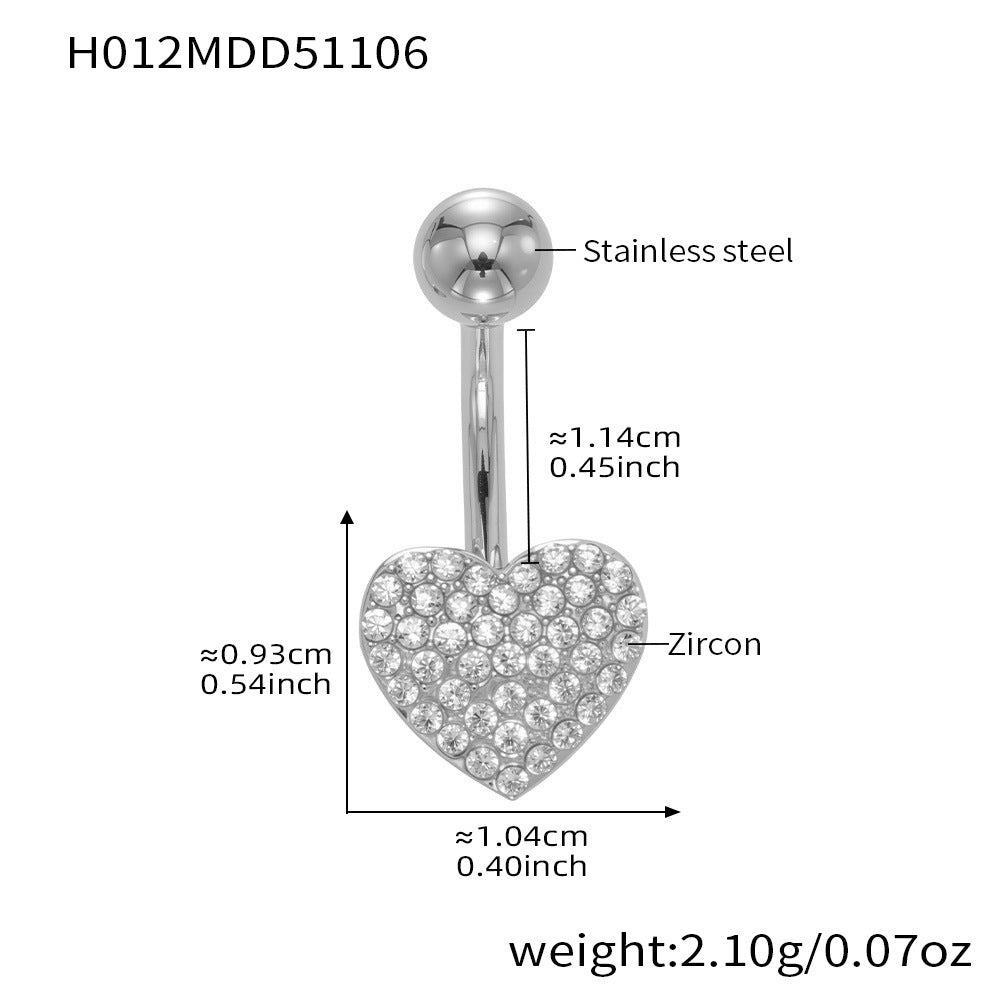 D관 - 스테인리스 스틸 풀 큐빅 18K 도금 피어싱 귀걸이 [H009] 25.11-2