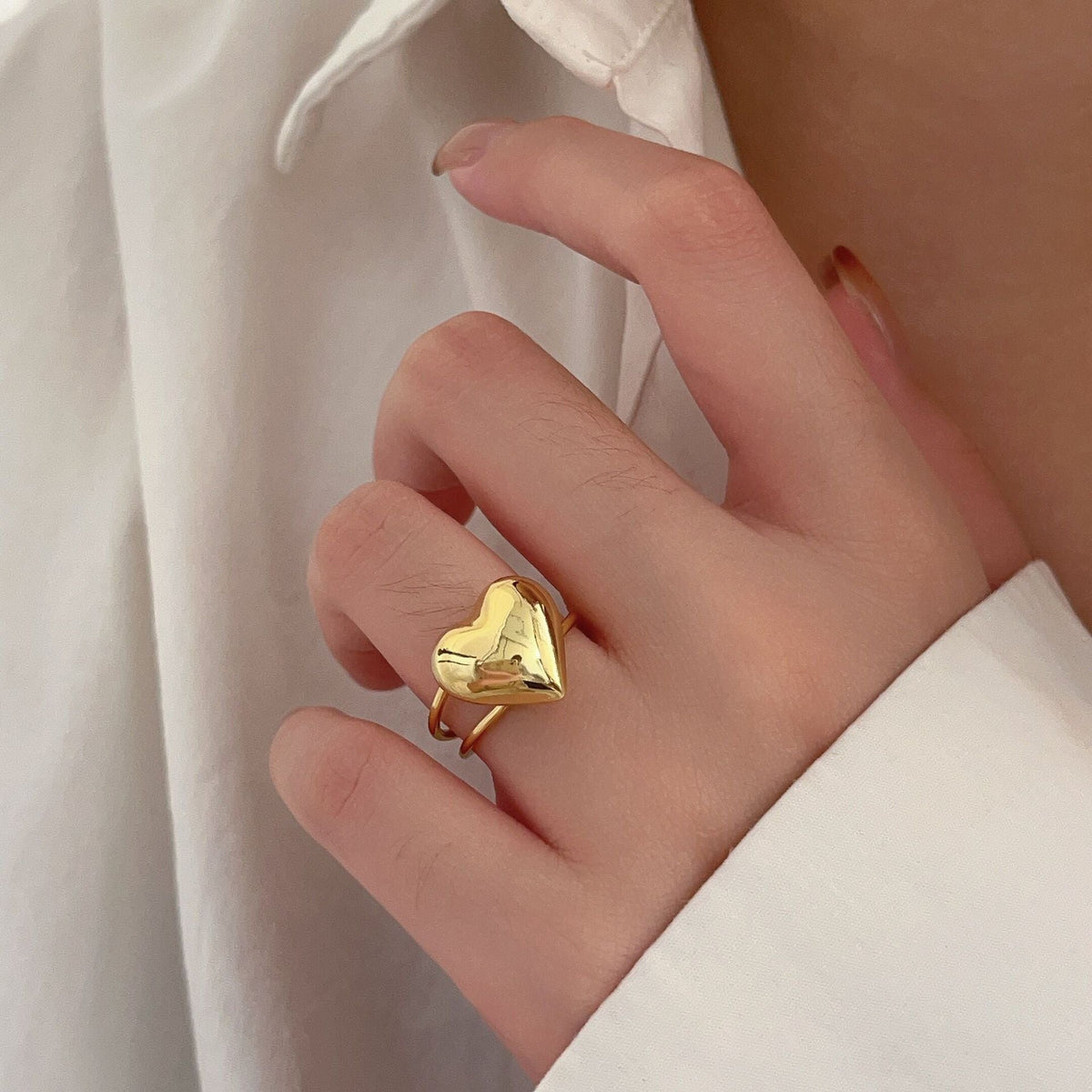 F관 - 925 실버 하트 오픈형 반지 [J1524] 25.10-1