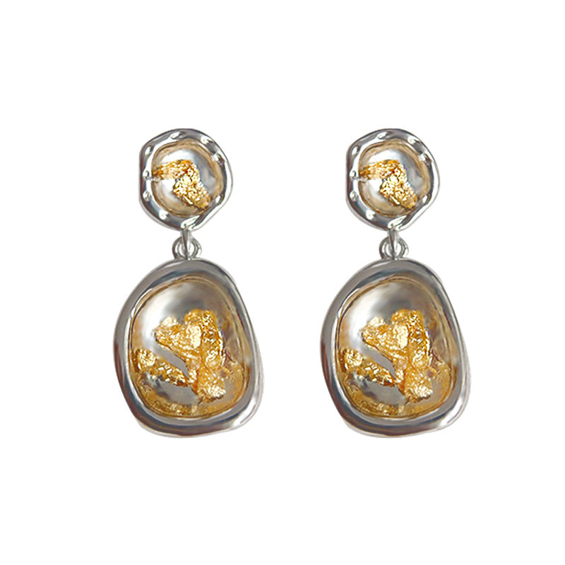 C관 - 디자이너 기하학 금박 핸드메이드 귀걸이 [3915] 24.05-5