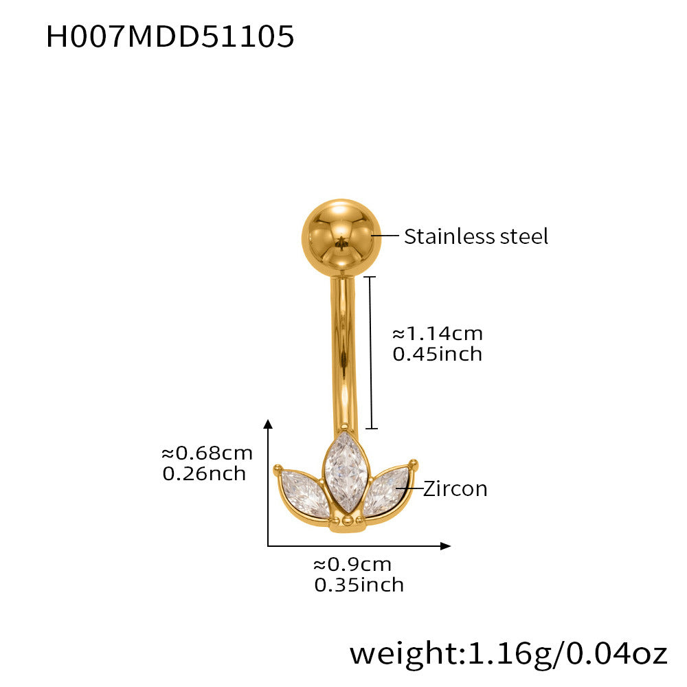 D관 - 스테인리스 큐빅 나비 하트 체리 물방울 18K 도금 피어싱 귀걸이 [H001] 25.11-2