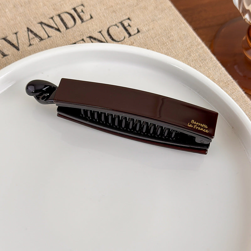 E관 - 아세테이트 스트라이프 트위스트 집게핀 [27640] 25.11-1