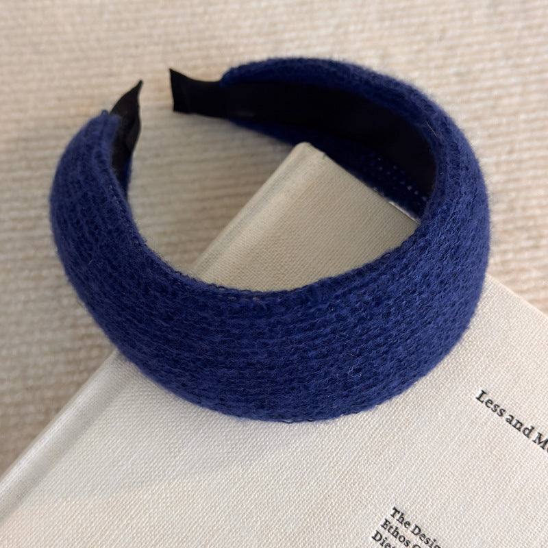 E관 - 니트 소재 볼륨 와이드 머리띠 [27794] 25.12-3