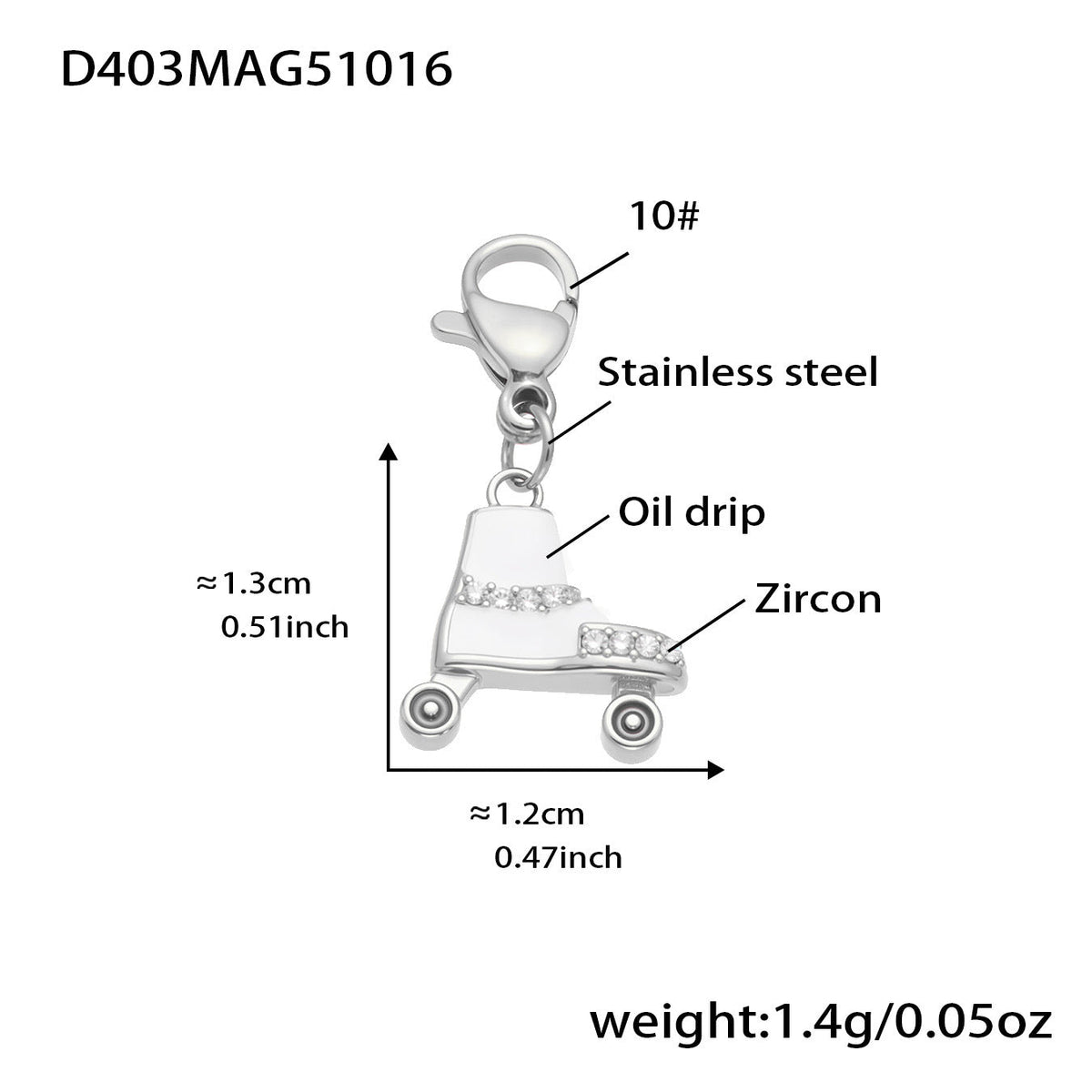 D관 - 스테인리스 스틸 큐빅 과일 열기구 지구본 펜던트 목걸이 팔찌 반지 [TXP422] 25.10-4