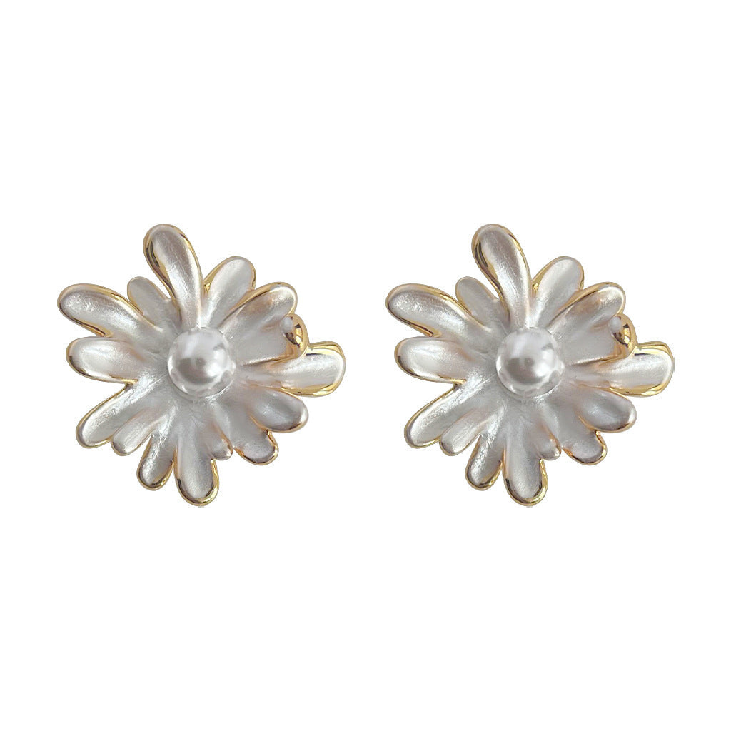 C관 - 여름 새 디자인 데이지 귀걸이 고급스러운 14K 도금 은침 귀걸이 [4060] 24.05-3