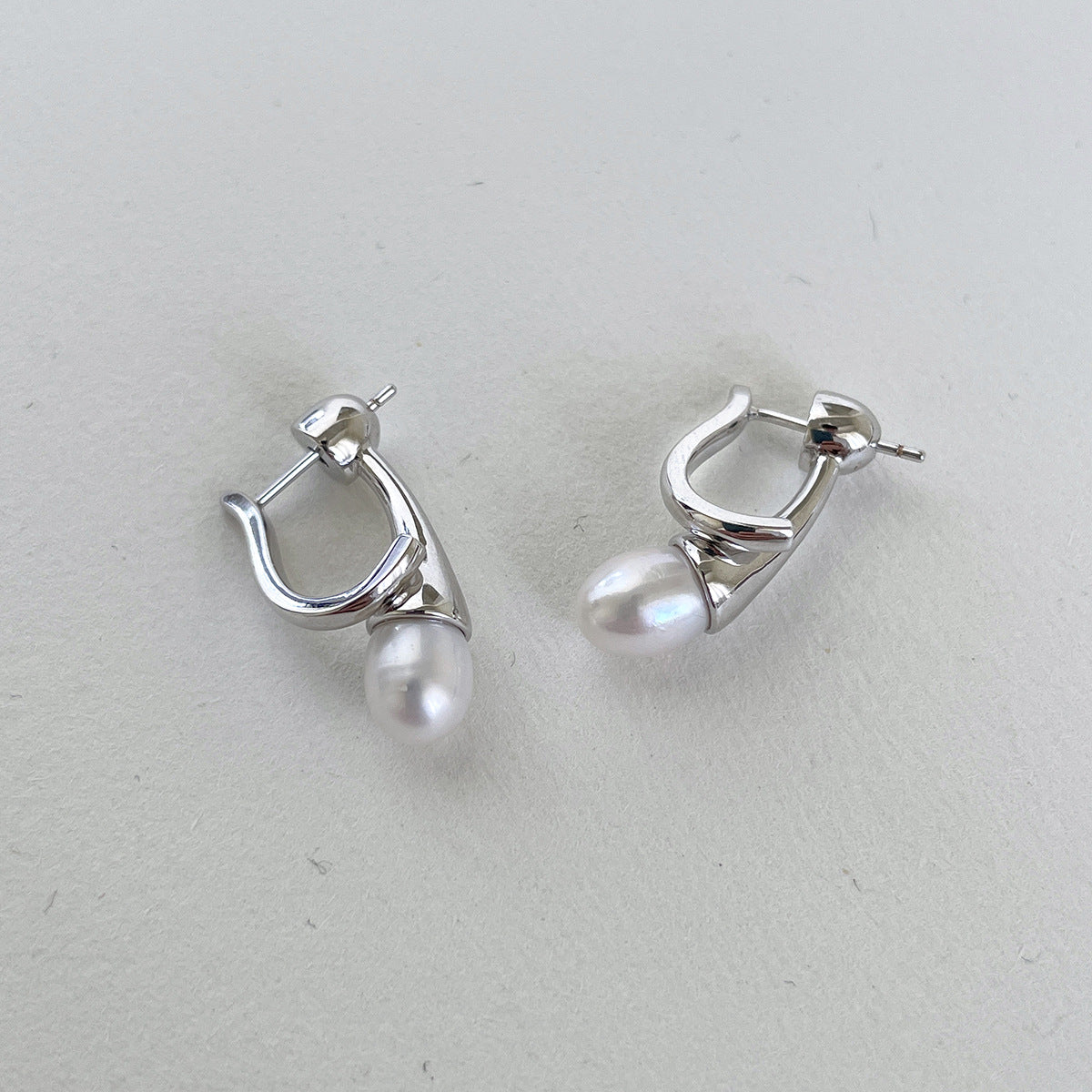 A관 - 진주 925 은침 이너컨츠 귀걸이 [EH-4337] 25.12-3