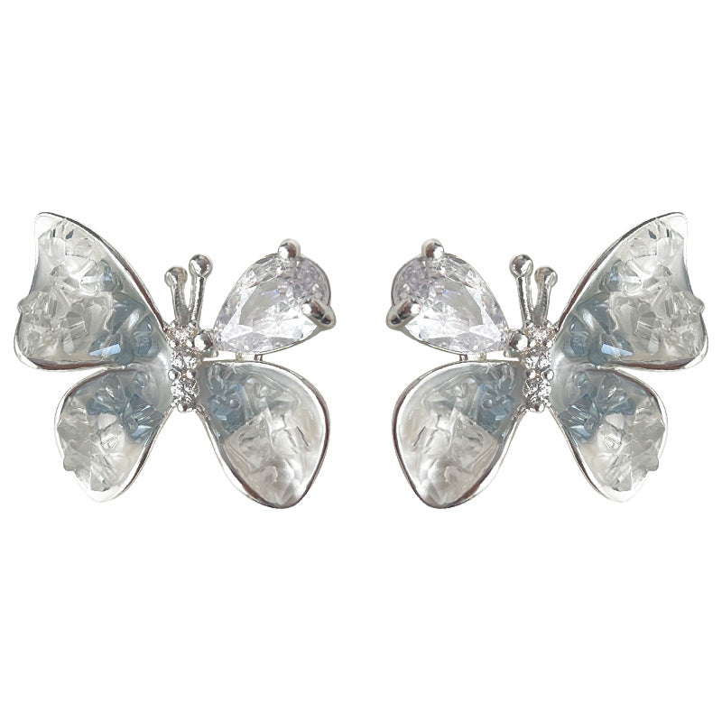 C관 - 유리 크리스탈 우아한 드롭형 귀걸이 [4298] 24.06-2