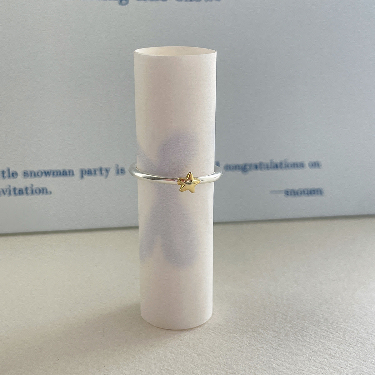 A관 - 925 실버 천사날개 별 디자인 오픈형 반지 [JZ-0717] 25.10-5