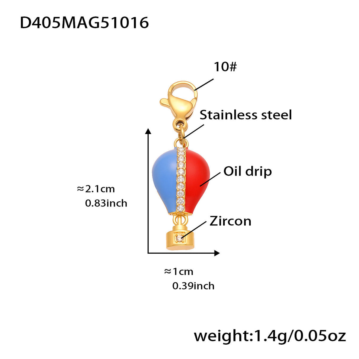 D관 - 스테인리스 스틸 큐빅 과일 열기구 지구본 펜던트 목걸이 팔찌 반지 [TXP422] 25.10-4