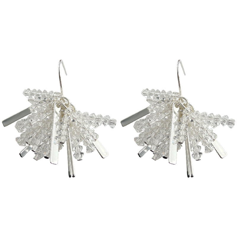 C관 - 유리 크리스탈 섬세한 디테일 귀걸이 [4329] 24.06-3