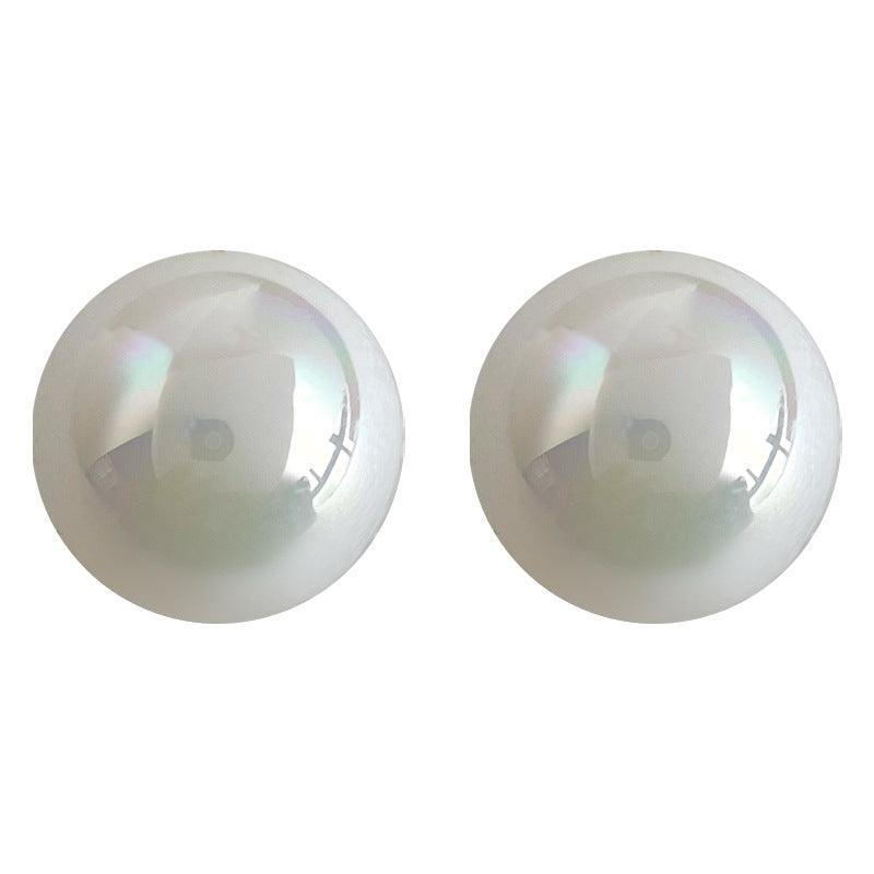 C관 - 컬러풀 원형 기하학 레진 진주 엘레강스 산뜻한 귀걸이 [3618] 24.03-2