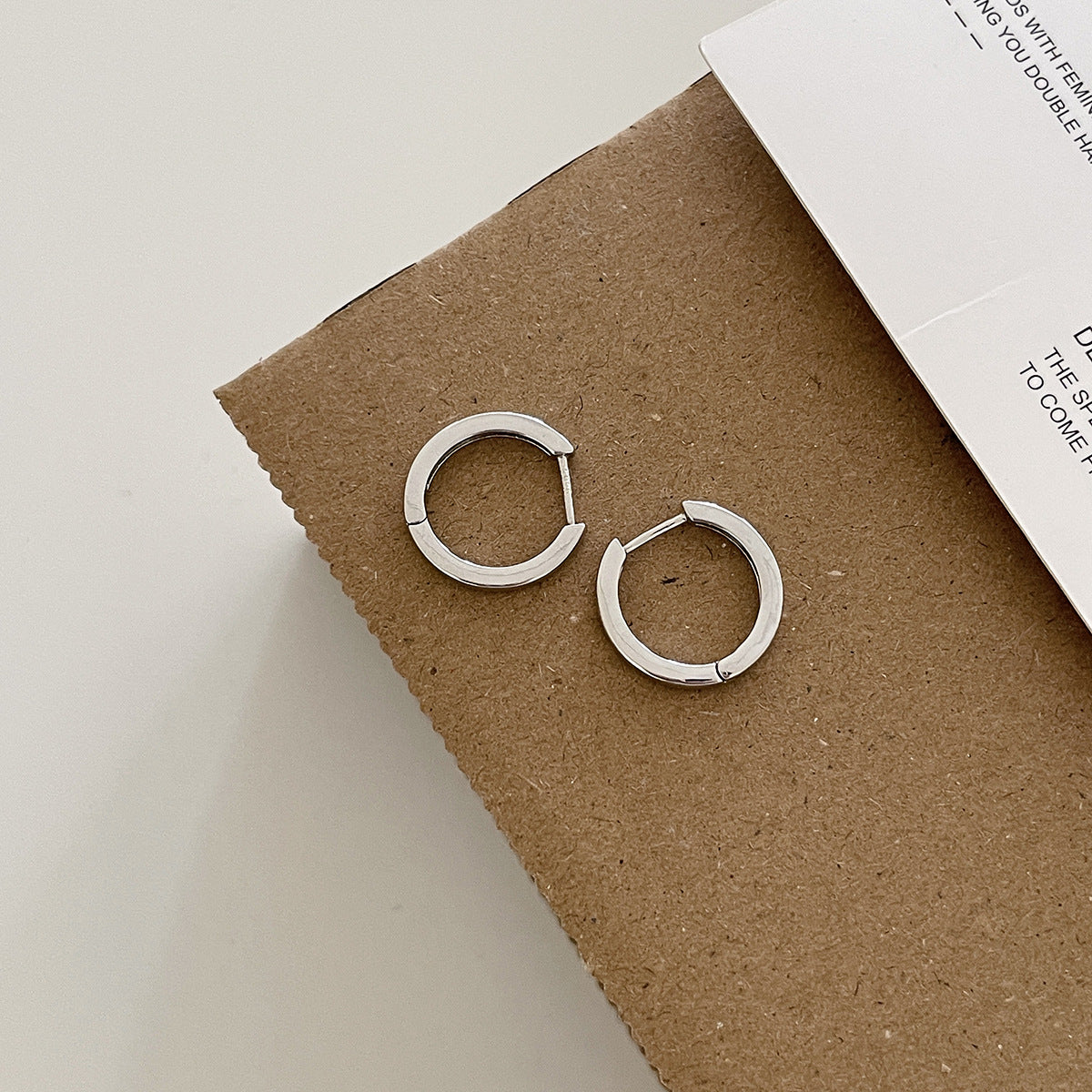 A관 - 925 은침 미니멀 심플 링 스트레이트 침 귀걸이 [EH-4169] 25.12-1