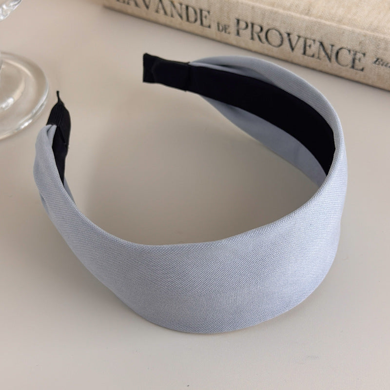 E관 - 톤다운 단색 와이드 볼륨 머리띠 [27593] 25.10-4