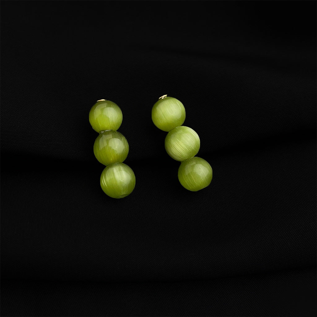 C관 - 18K 도금 에나멜 플라워 이어커프 귀걸이 [EJ0301S] 25.03-1