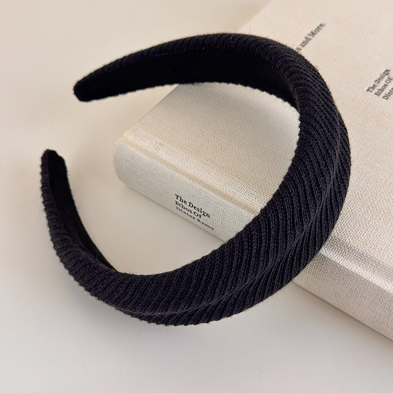 E관 - 컬러 니트 울 스펀지 머리띠 [27502] 25.09-4