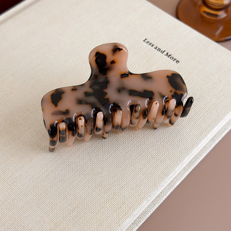 E관 - 컬러 아세테이트 올림머리 대형 집게핀 [27550] 25.10-1