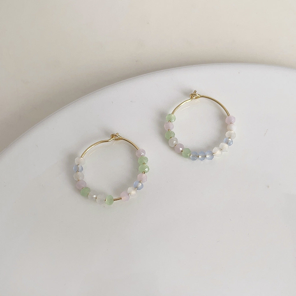 C관 - 여름 새 디자인 새롭고 귀여운 14K 도금 은침 귀걸이 [3858-3859] 24.05-3