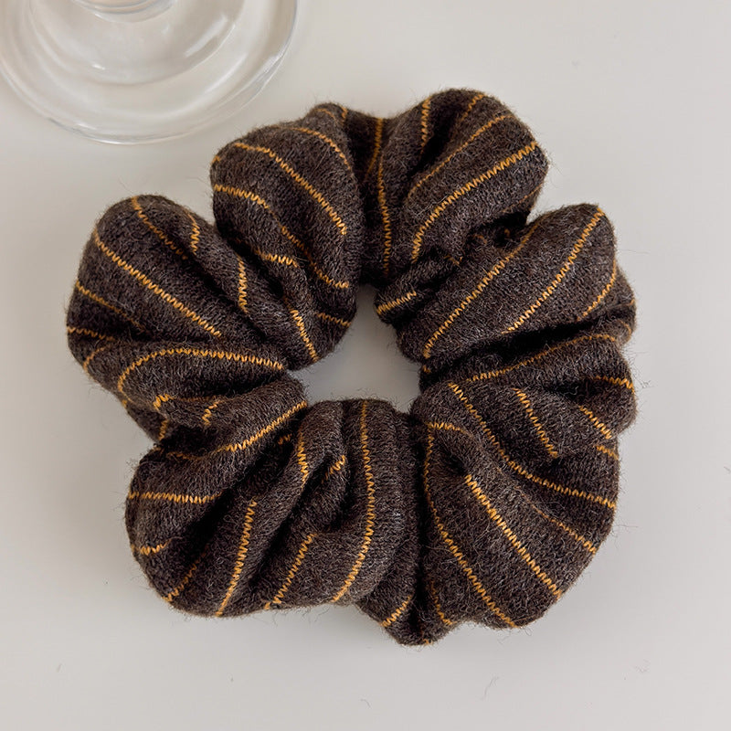 E관 - 사선 스트라이프 니트 울 머리띠 곱창 헤어밴드 [27523] 25.09-4