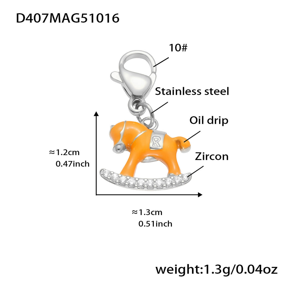 D관 - 스테인리스 스틸 큐빅 과일 열기구 지구본 펜던트 목걸이 팔찌 반지 [TXP422] 25.10-4