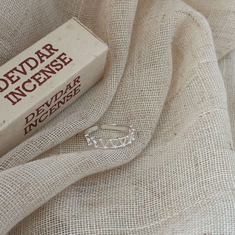 F관 - 925 실버 트러스트 디자인 오픈형 반지 [J1425] 25.10-1