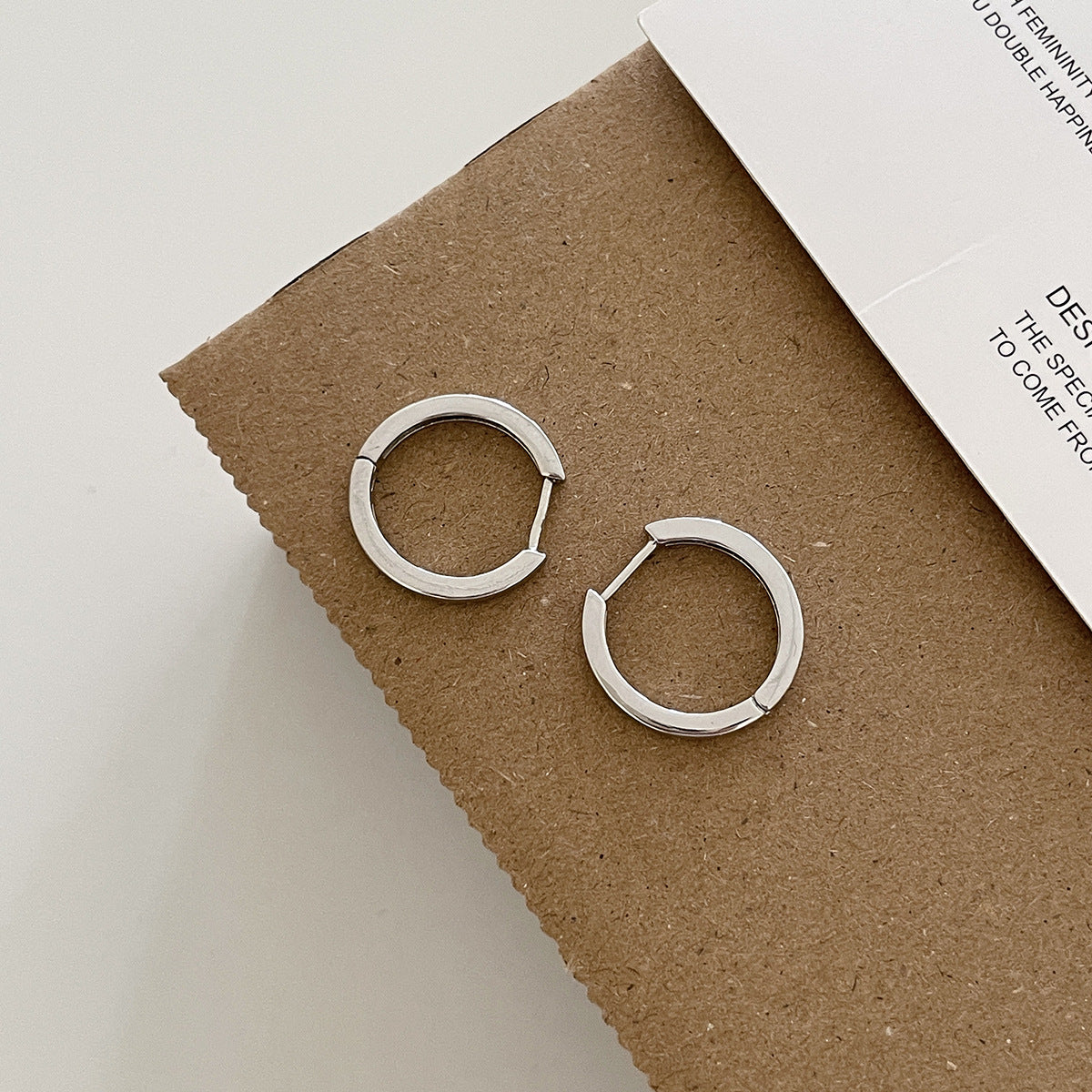 A관 - 925 은침 미니멀 심플 링 스트레이트 침 귀걸이 [EH-4169] 25.12-1