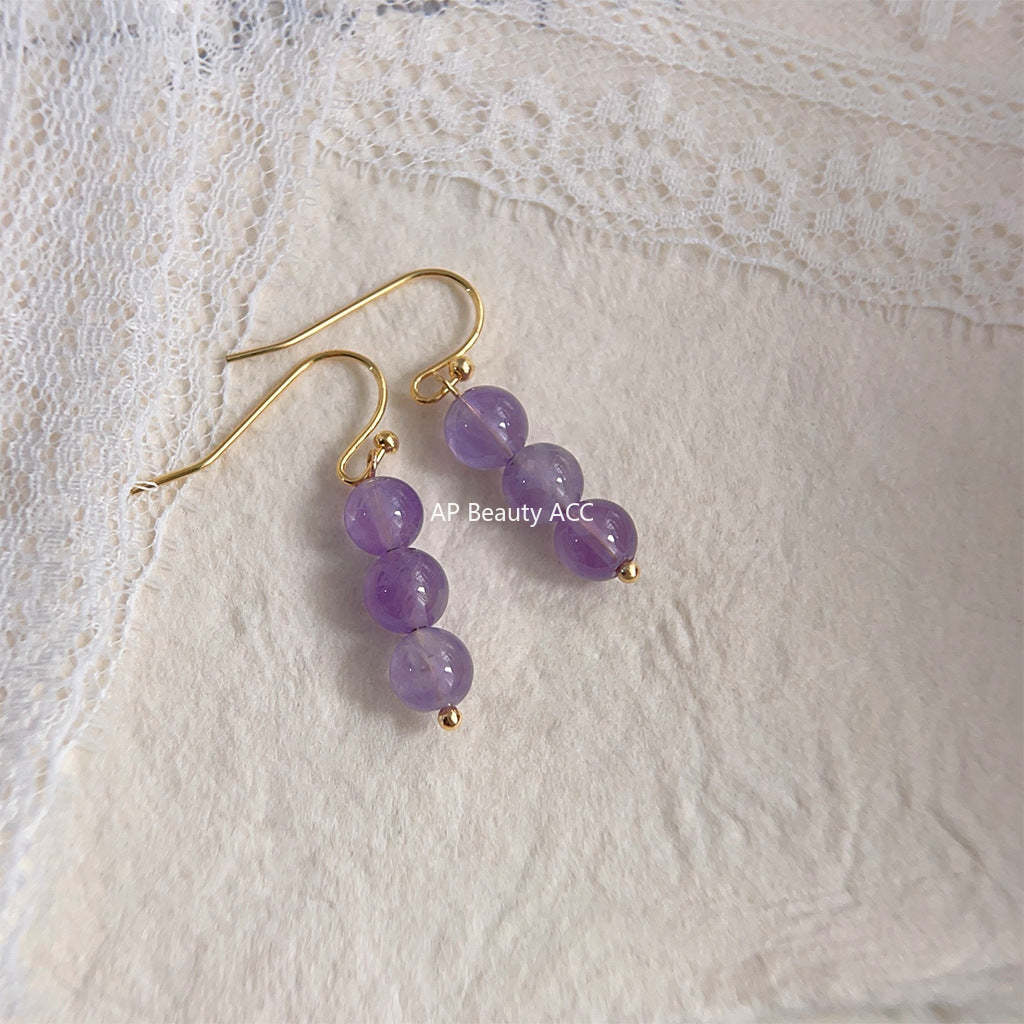 C관 - 라벤더 보석 2024 신상 핸드메이드 귀걸이 [3800] 24.05-2