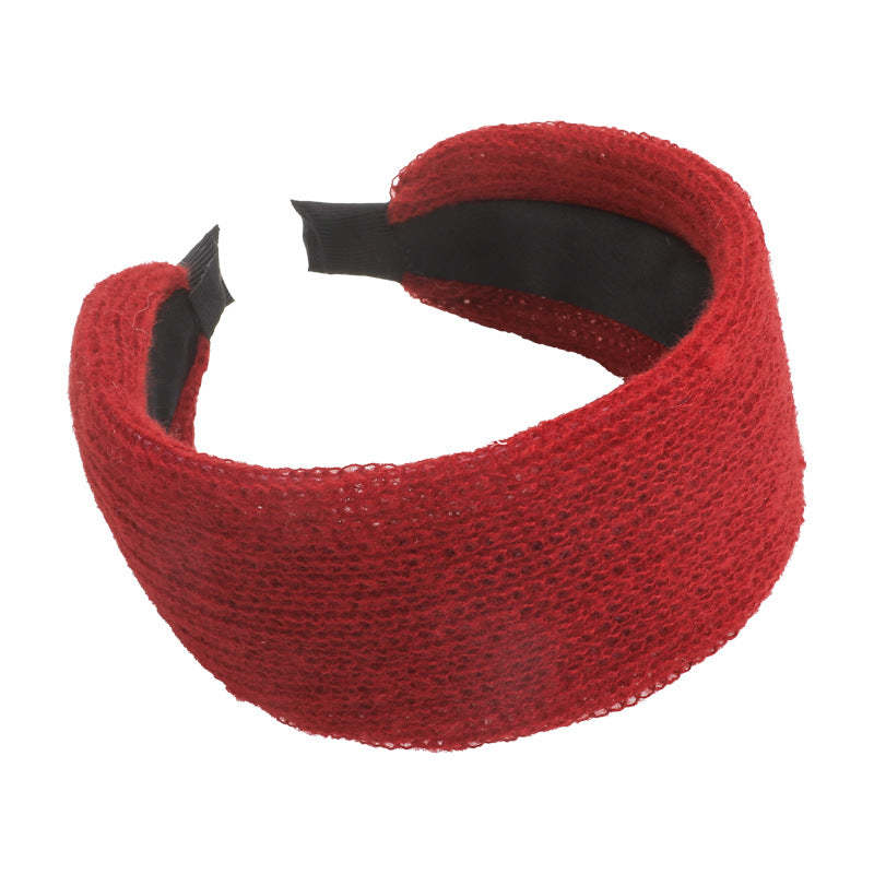 E관 - 니트 소재 볼륨 와이드 머리띠 [27794] 25.12-3