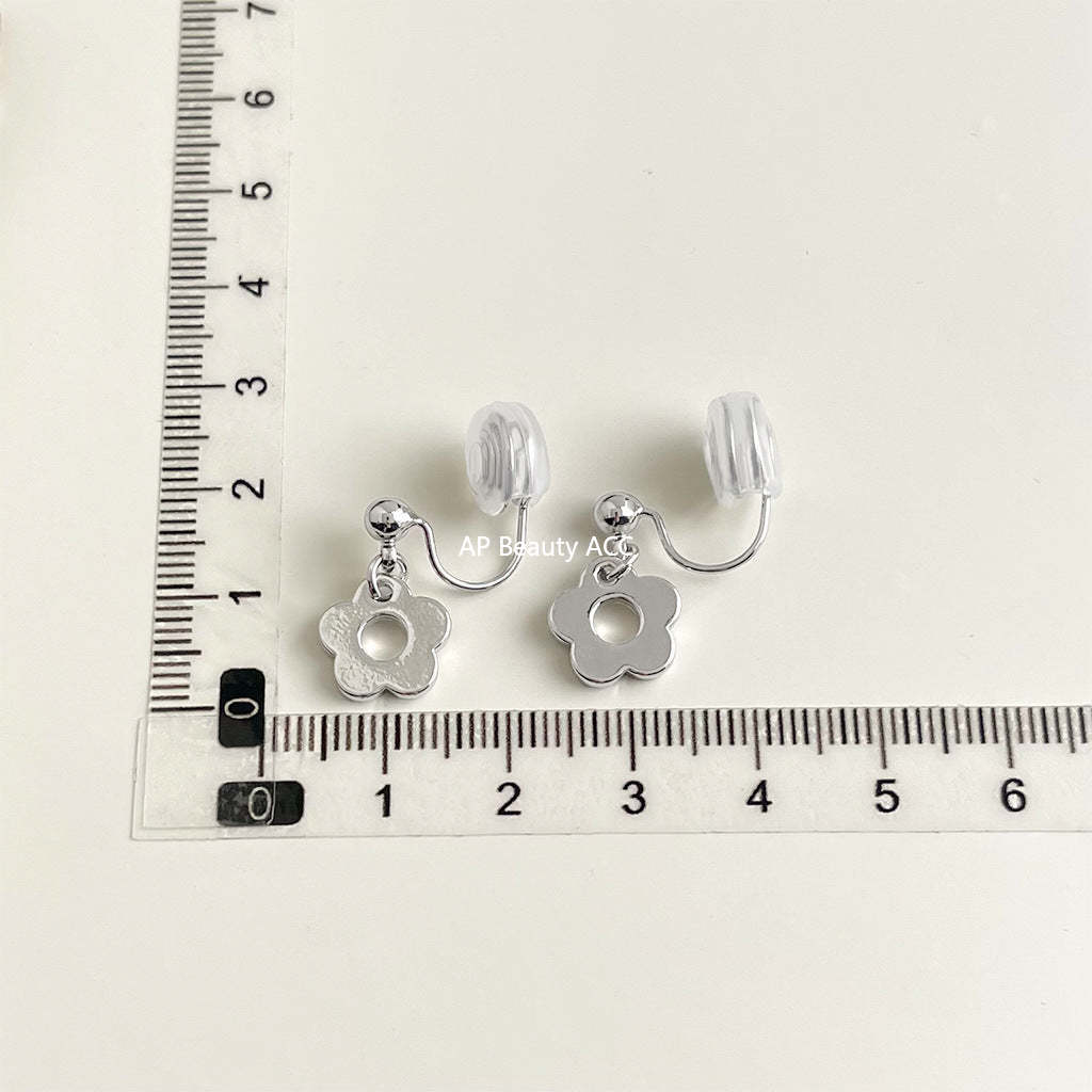 C관 - 큐빅 레진 진주 무피어싱 나선형 이어커프 귀걸이 [EJ0203F] 25.02-3