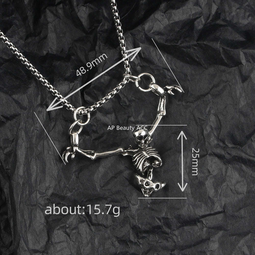 G관 - 할로윈 해골 모양 펜던트 목걸이 [X1162] 25.09-4