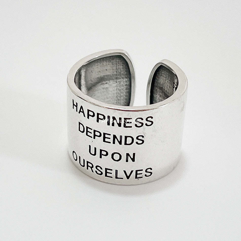 F관 - 925 실버 빈티지 레터링 볼드 반지 [J960] 25.10-5