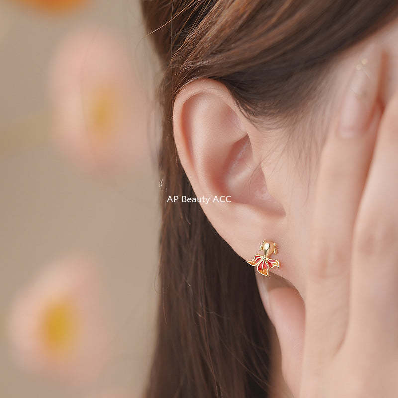 B관 - 999 실버 비단잉어 디자인 귀걸이 [YC8690E_1 YC8867E_1 YC8979E_1] 25.06-4