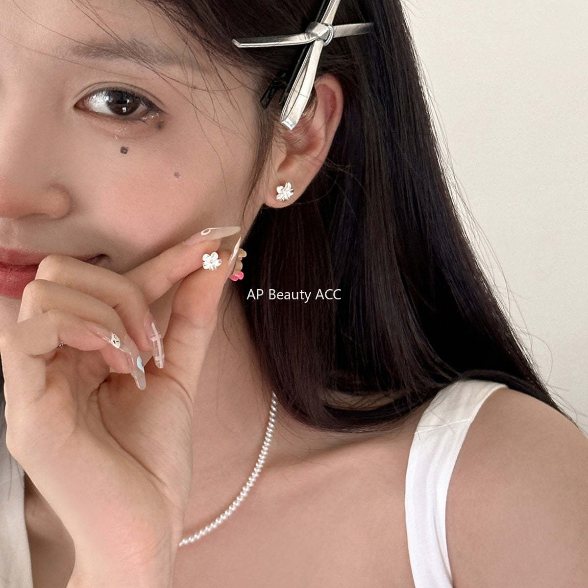 A관 - 999 실버 플라워 귀걸이 [EH-3232] 24.10-2