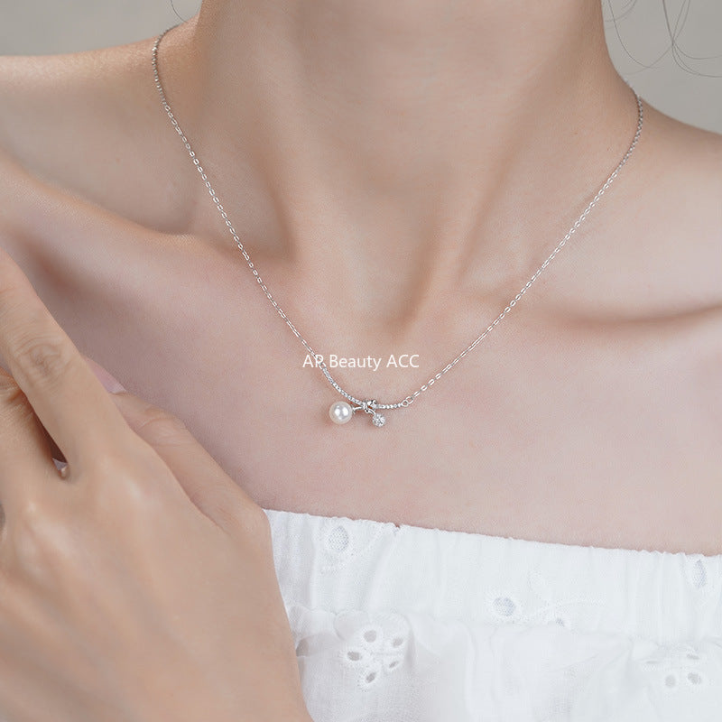 B관 - 999 실버 진주 매듭 펜던트 목걸이 [YC2083N_1] 25.10-3