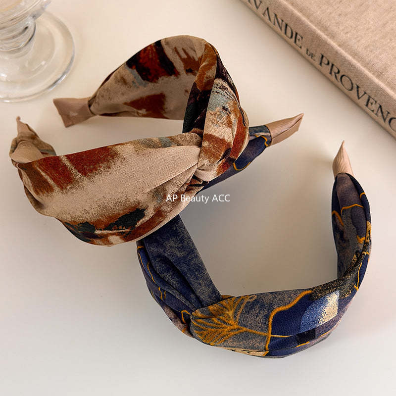 E관 - 패브릭 와이드 꼬임 머리띠 [27494] 25.09-4