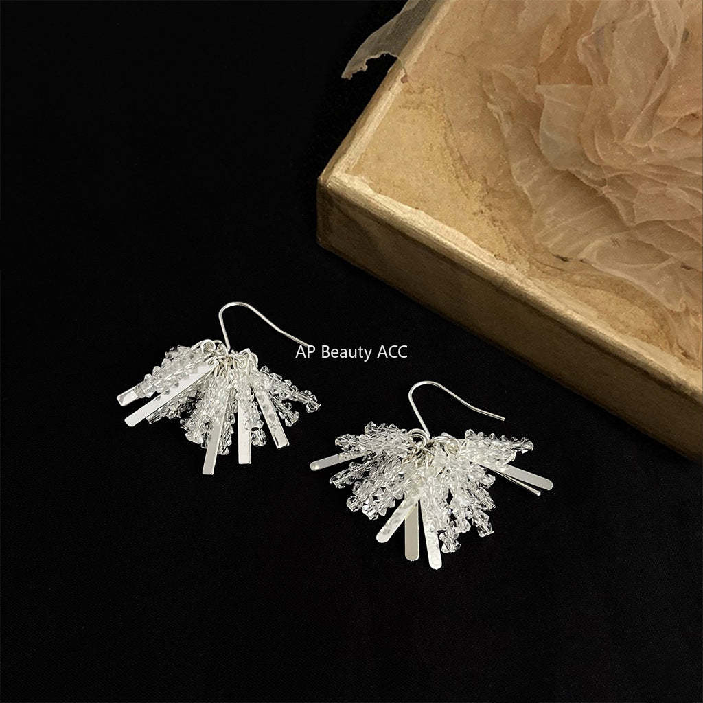 C관 - 유리 크리스탈 섬세한 디테일 귀걸이 [4329] 24.06-3