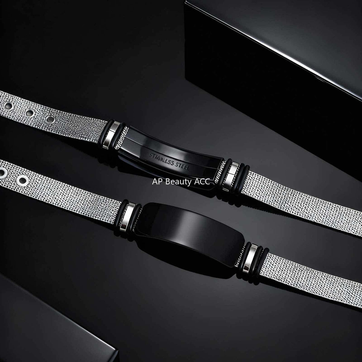 G관 - 무광 플레이트 스테인리스 스틸 시계 팔찌 [BR-2794] 25.12-2