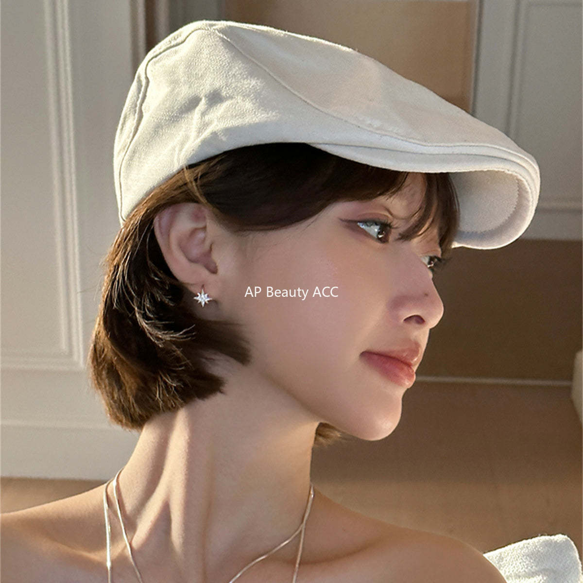 A관 - 925 은침 팔각별 큐빅 귀걸이 [EH-3998] 25.08-4