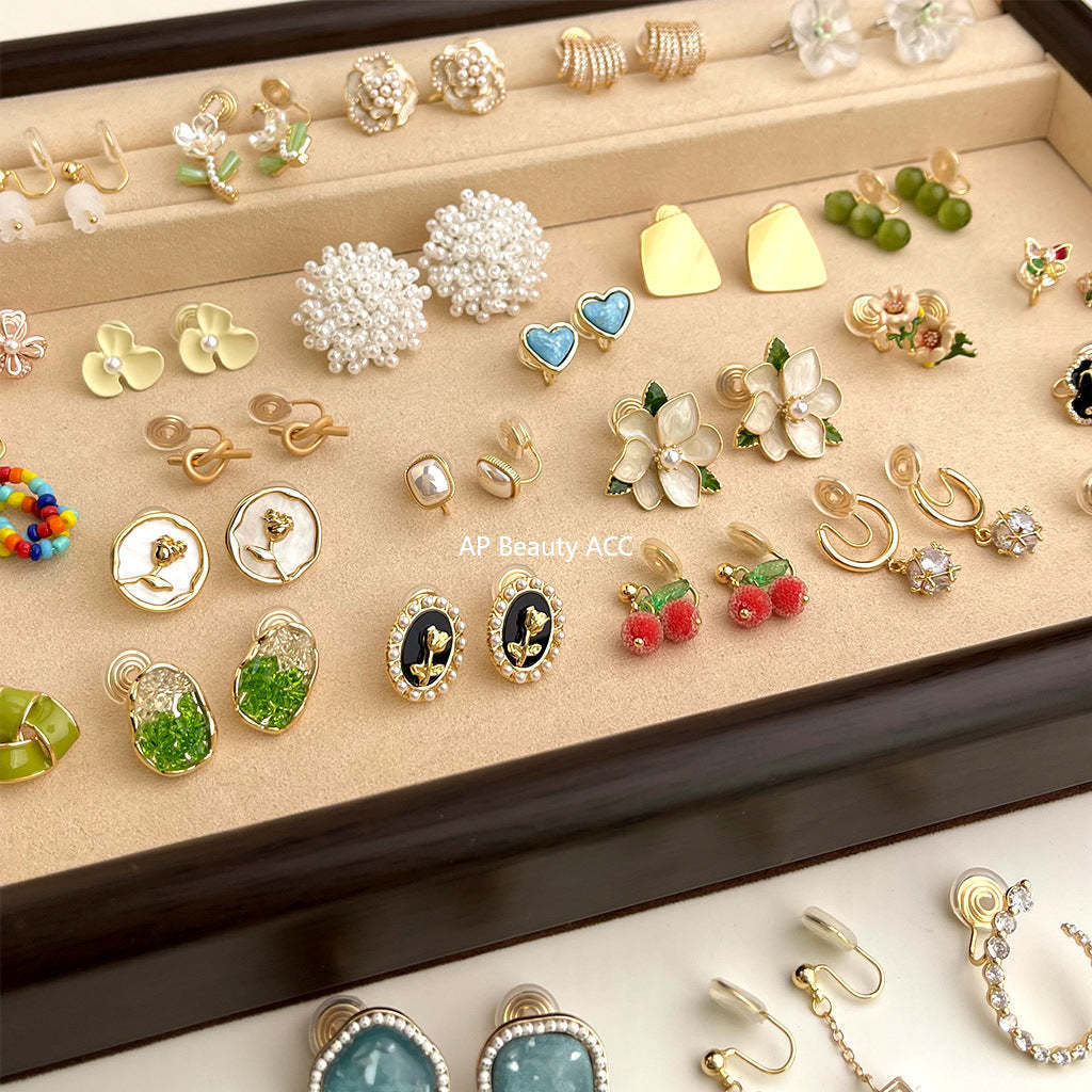 C관 - 18K 도금 컬러풀 이어커프 귀걸이 [EJ0303C] 25.03-3