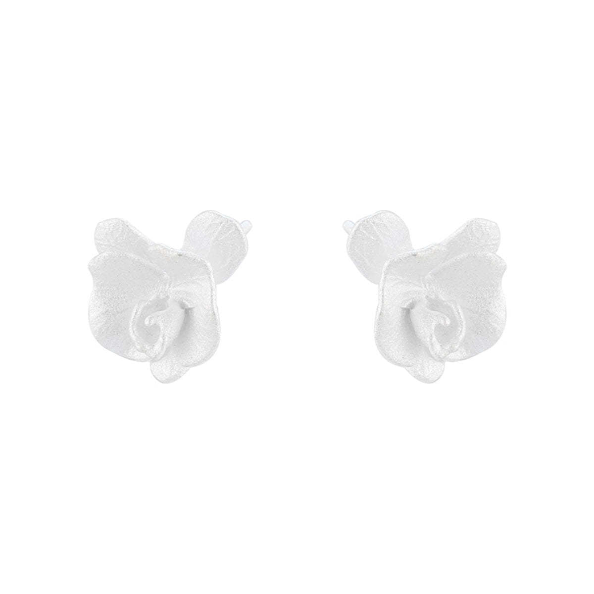 A관 - 화이트 플라워 은침 귀걸이 [EH-3304] 24.11-2